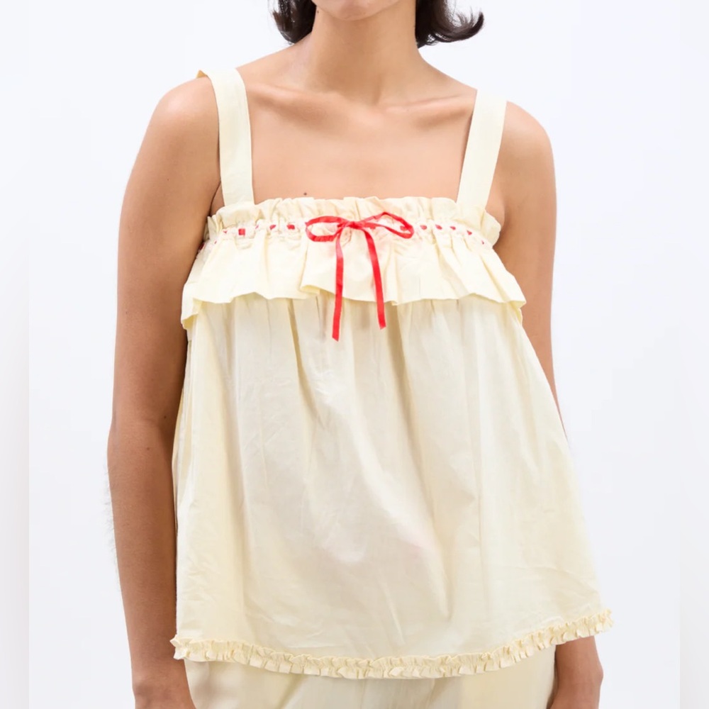 Damson Madder Tula Top Butter Yellow Ribbon